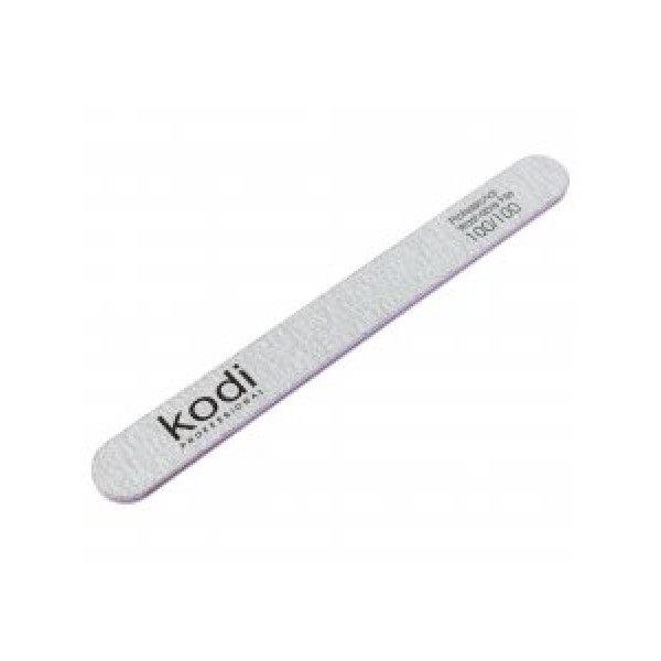 №100 Straight nail file 100/100 (color: grey, size: 178/19/4) Kodi Professional