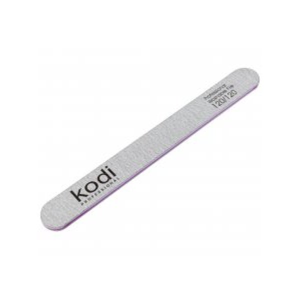 №101 Straight nail file 120/120 (color: grey, size: 178/19/4) Kodi Professional