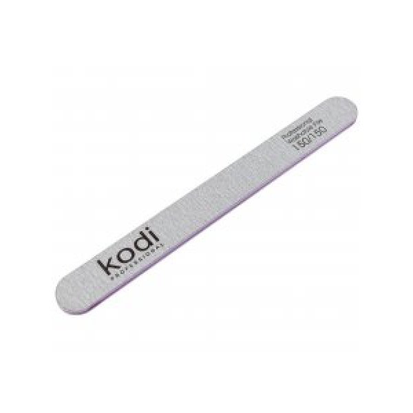 №102 Straight nail file 150/150 (color: grey, size: 178/19/4) Kodi Professional