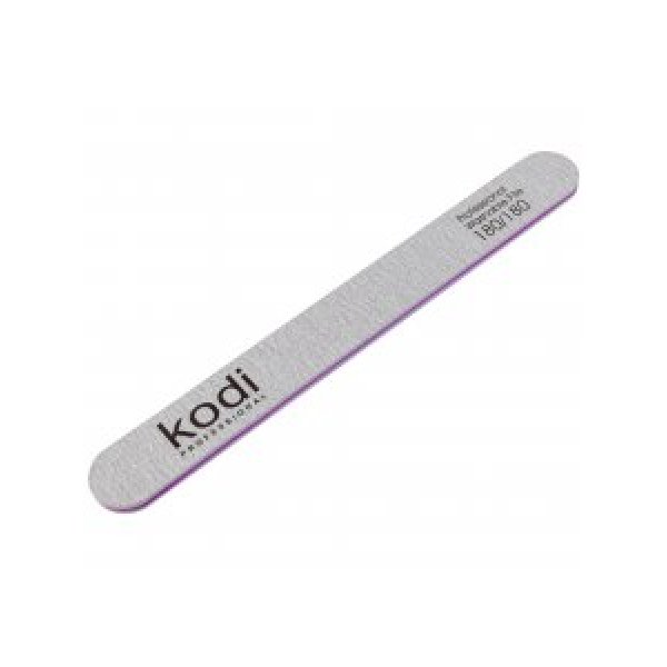 №103 Straight nail file 180/180 (color: grey, size: 178/19/4) Kodi Professional