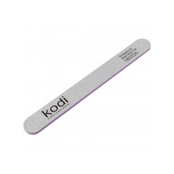 №106 Straight nail file 180/220 (color: grey, size: 178/19/4) Kodi Professional