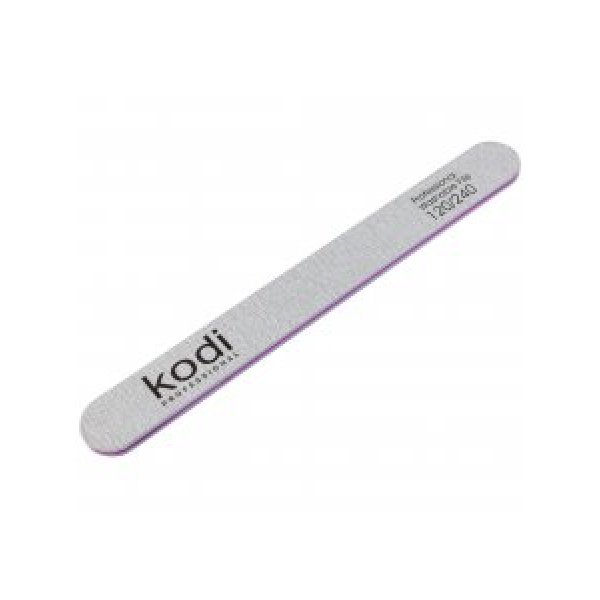 №109 Straight nail file 120/240 (color: grey, size: 178/19/4) Kodi Professional