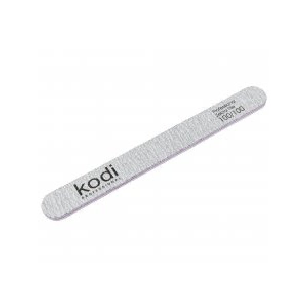 №133 Straight nail file 100/100 (color: light-grey, size: 178/19/4) Kodi Professional