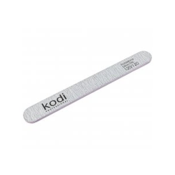 №134 Straight nail file 120/120 (color: light-grey, size: 178/19/4) Kodi Professional