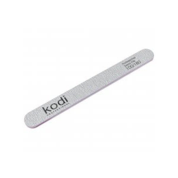 №138 Straight nail file 100/180 (color: light-grey, size: 178/19/4) Kodi Professional