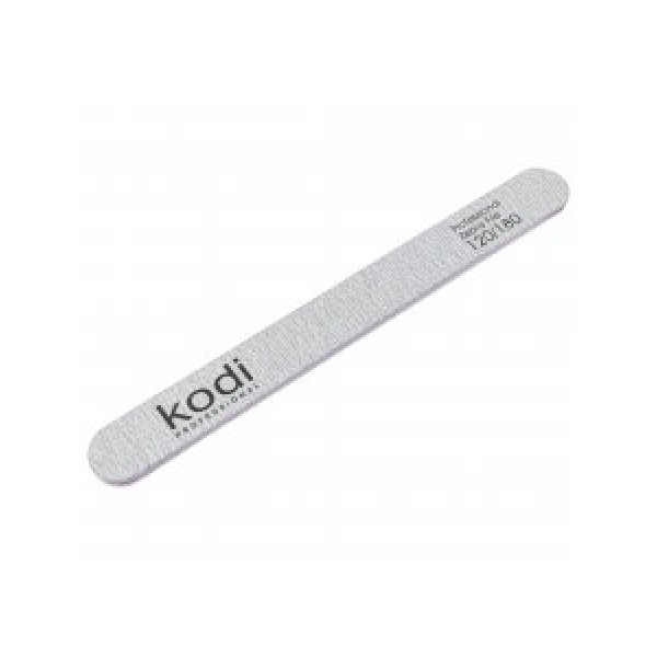 №141 Straight nail file 120/180 (color: light-grey, size: 178/19/4) Kodi Professional