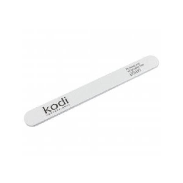 №17 Straight nail file 80/80 (color: white, size: 178/19/4) Kodi Professional