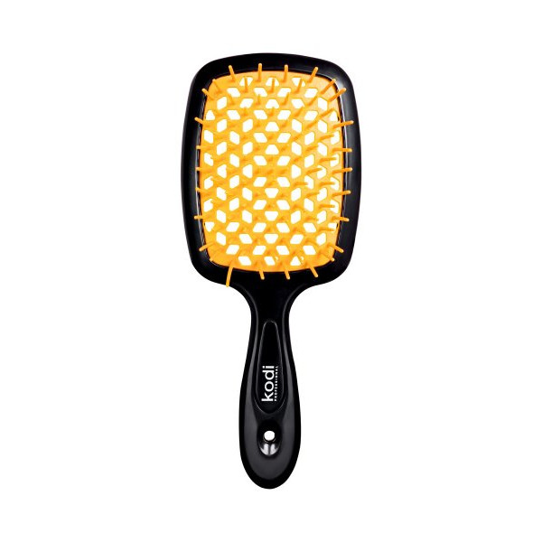 Soft Touch Hairbrush Black/Orange Kodi Professional