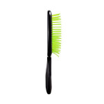Щетка для волос Soft Touch черная с салатовыми зубцами Kodi Professional