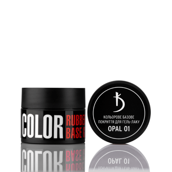 Color Rubber Base Gel Opal №01 12 ml. Kodi Professional