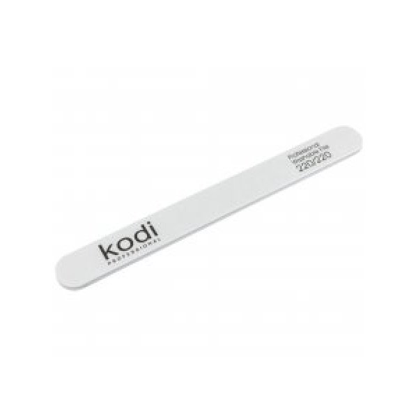№21 Straight nail file 220/220 (color: white, size: 178/19/4) Kodi Professional