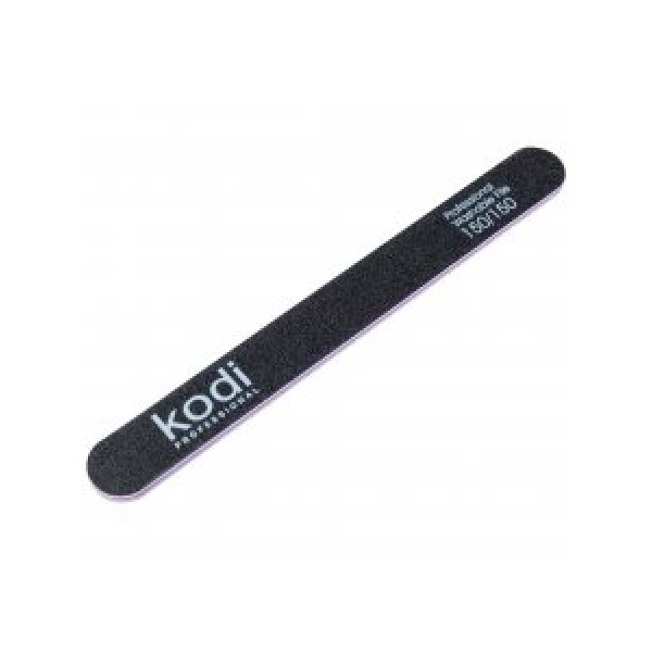 №47 Straight nail file 150/150 (color: black, size: 178/19/4) Kodi Professional