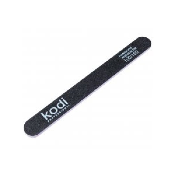 №52 Straight nail file 100/150 (color: black, size: 178/19/4) Kodi Professional