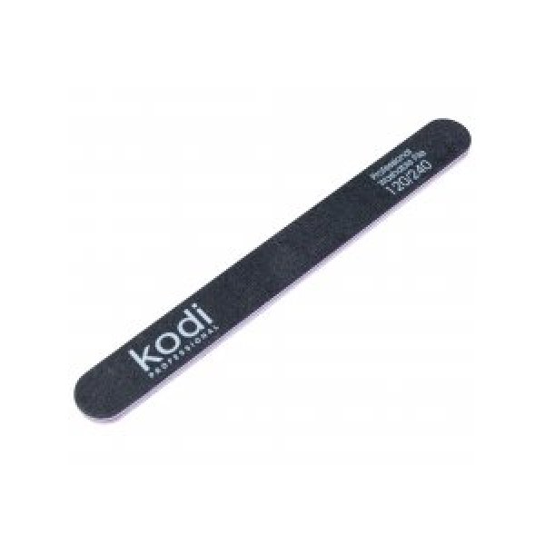 №54 Straight nail file 120/240 (color: black, size: 178/19/4) Kodi Professional