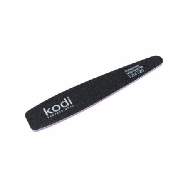 №57 Пилка для ногтей конусная 120/120 (цвет: чорный, размер:178/32/4) Kodi Professional