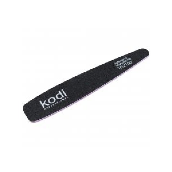 №58 Пилка для ногтей конусная 150/150 (цвет: чорный, размер:178/32/4) Kodi Professional