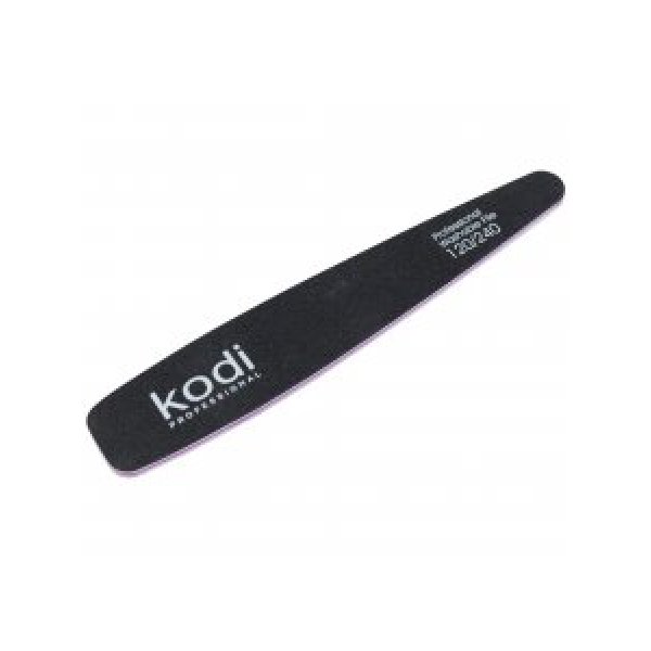 №65 Пилка для ногтей конусная 120/240 (цвет: чорный, размер:178/32/4) Kodi Professional