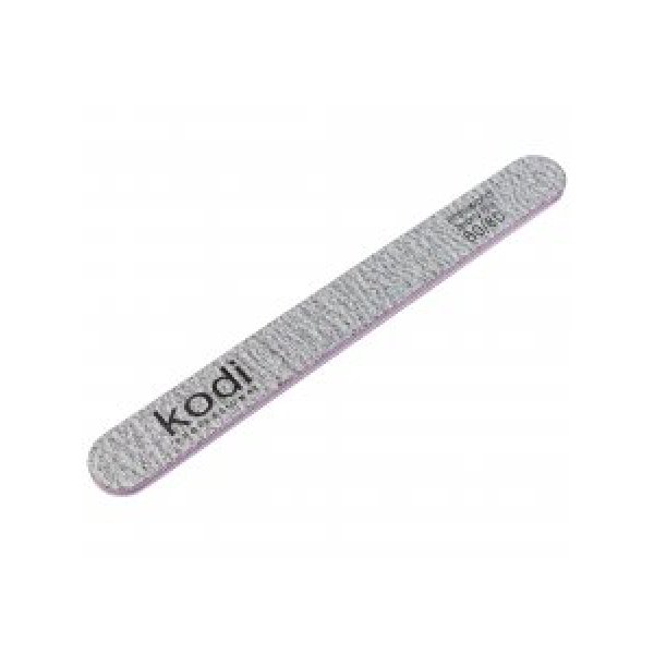 №77 Straight nail file 80/80 (color: brown, size: 178/19/4) Kodi Professional