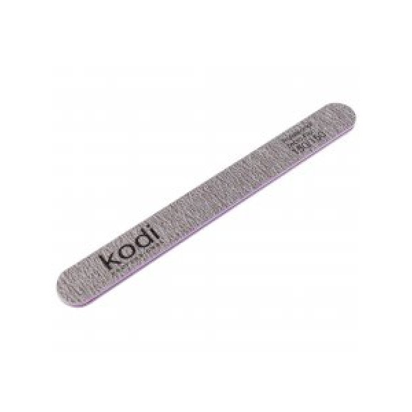 №80 Straight nail file 150/150 (color: brown, size: 178/19/4) Kodi Professional