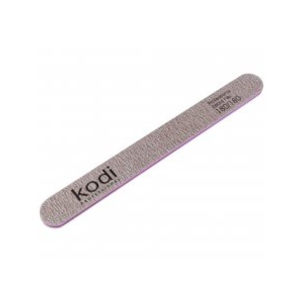 №81 Straight nail file 180/180 (color: brown, size: 178/19/4) Kodi Professional