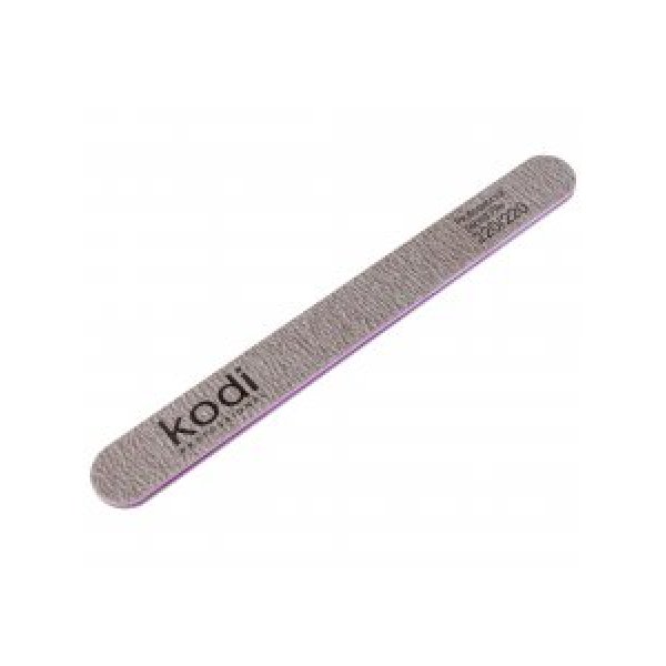 №82 Straight nail file 220/220 (color: brown, size: 178/19/4) Kodi Professional