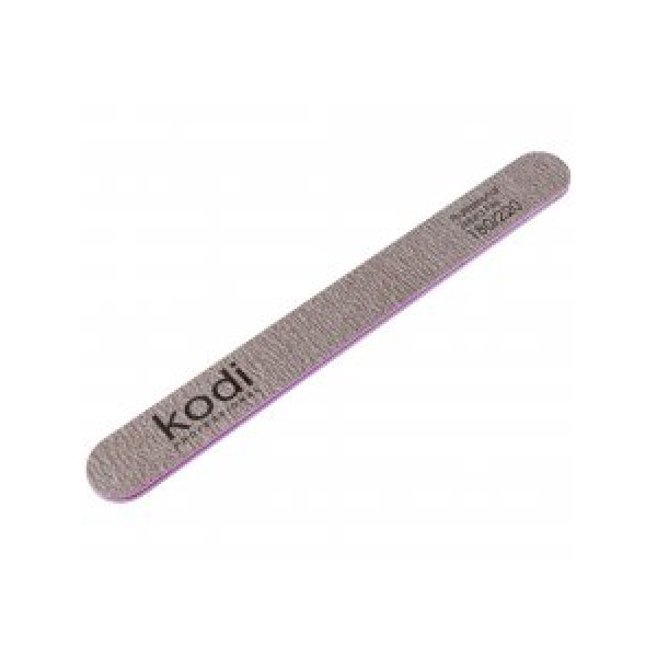 №84 Straight nail file 180/220 (color: brown, size: 178/19/4) Kodi Professional