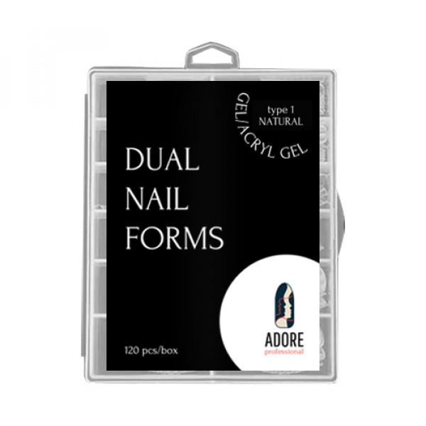 Dual Nail Forms 120 pcs type 1 ADORE