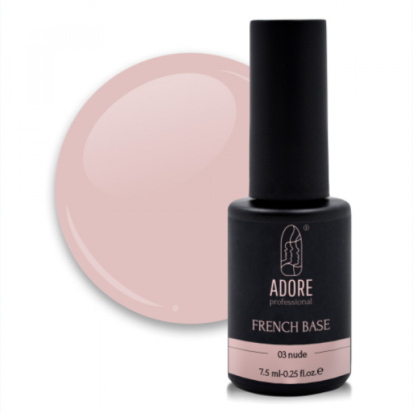 French Base 8 ml №03 "nude" ADORE