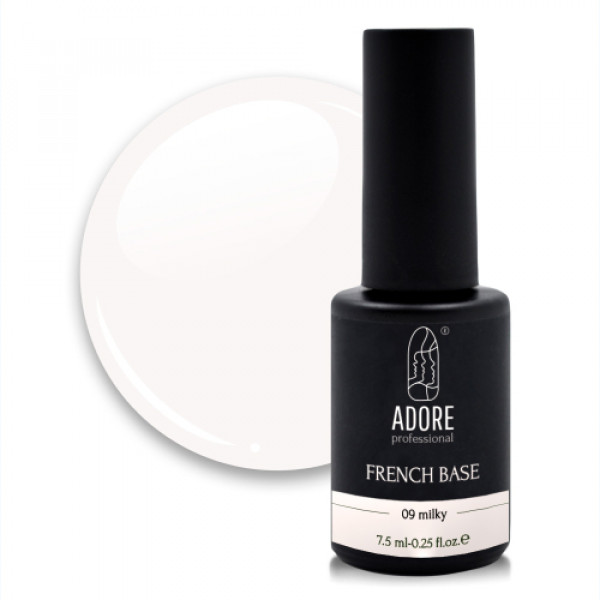 French Base 8 ml №09 "milky" ADORE