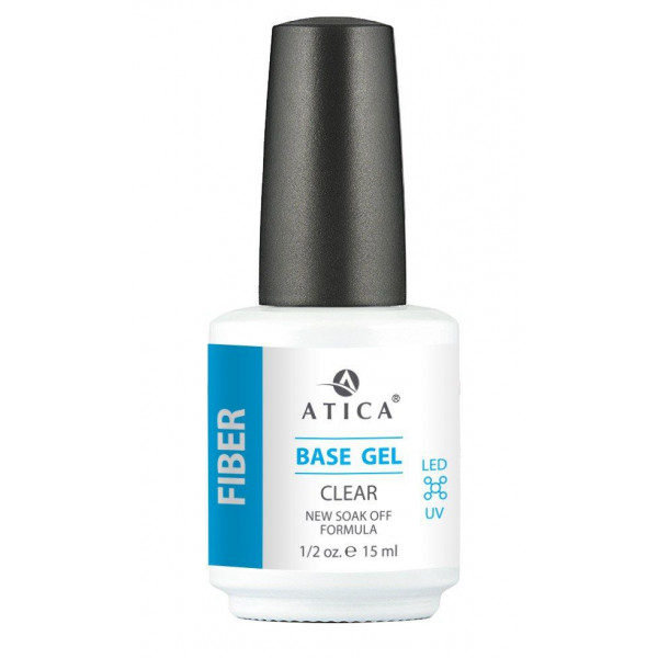 Base Gel clear Fiber (soak off) 15 ml ATICA