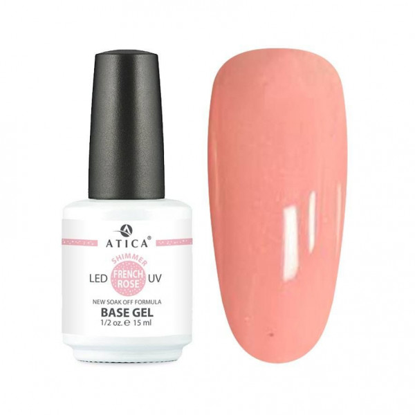 Base Gel French Rose Fiber (soak off) 15 ml ATICA