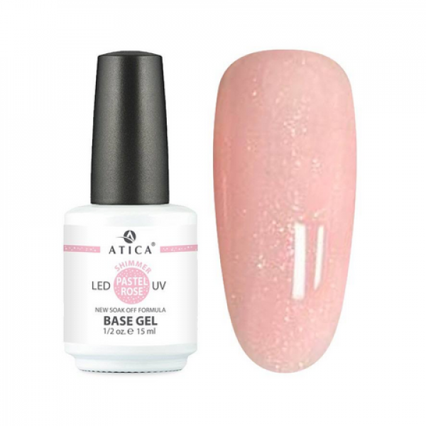 Base Gel Pastel Rose (soak off) 15 ml ATICA