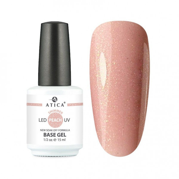 Base Gel Peach Shimmer 15 ml ATICA