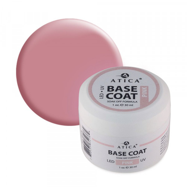 Base Gel Pink (soak off) 30 ml ATICA