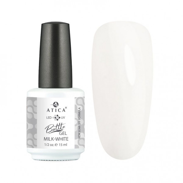 Bottle Gel Milk-White (soak off) 15 ml ATICA