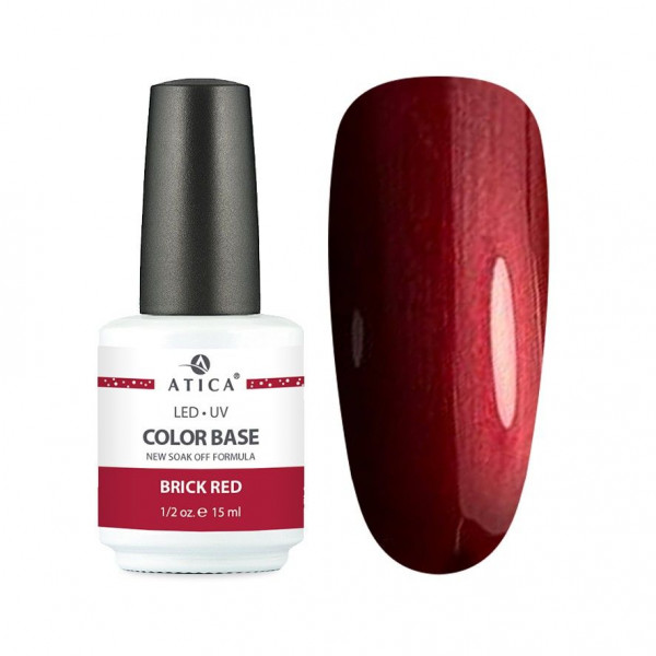 Color Base Gel Brick Red (soak off) 15 ml ATICA