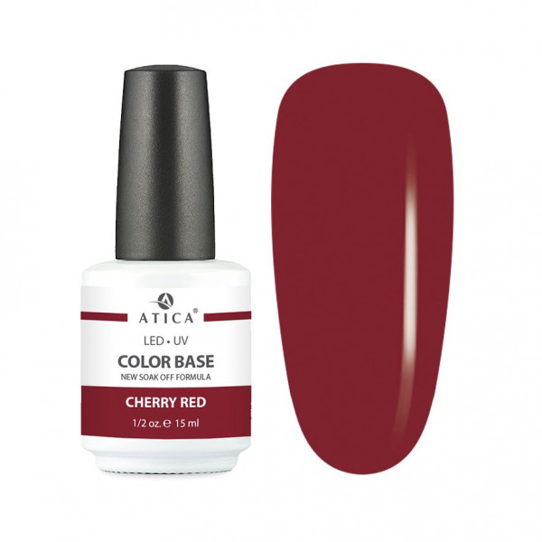 Color Base Gel Cherry Red (soak off) 15 мл ATICA