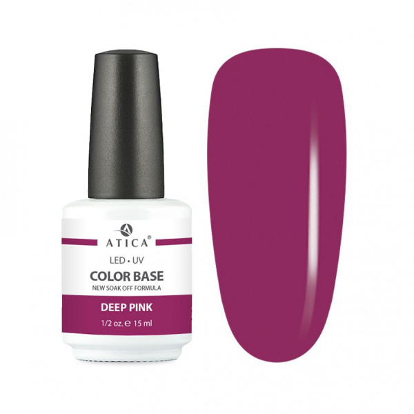 Color Base Gel Deep Pink (soak off) 15 мл ATICA