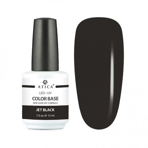 Color Base Gel Jet Black (soak off) 15 мл ATICA