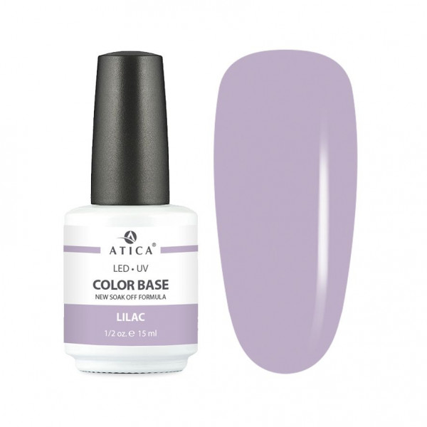 Color Base Gel Lilac (soak off) 15 мл ATICA