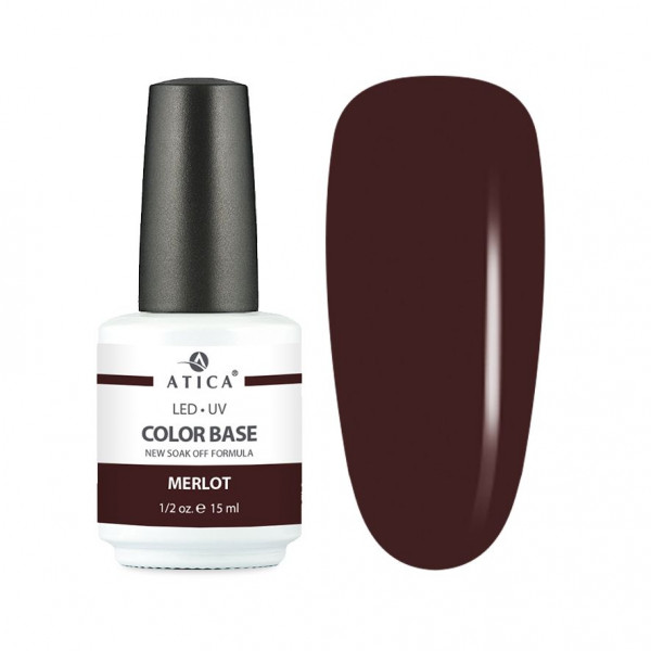 Color Base Gel Merlot (soak off) 15 ml ATICA