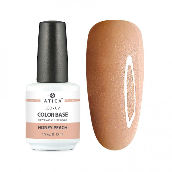 Color Base Honey Peach (soak off) 15 мл ATICA