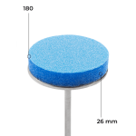 Buff disk 26 mm (blue, 180 grit, 50 pcs.) Kodi Professional