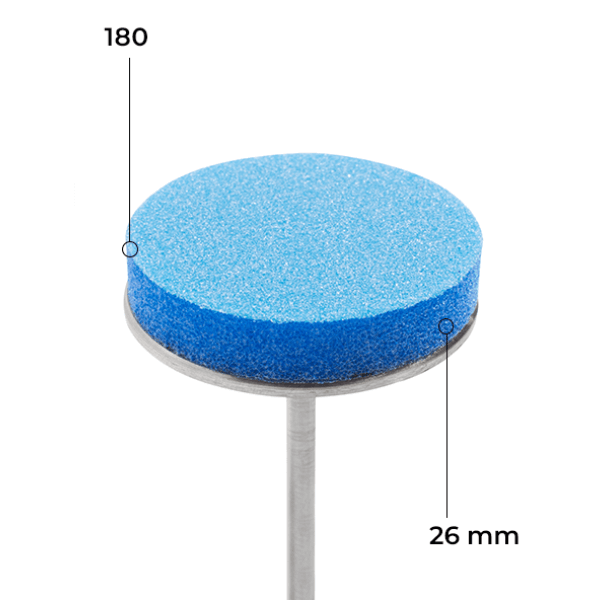 Buff disk 26 mm (blue, 180 grit, 50 pcs.) Kodi Professional