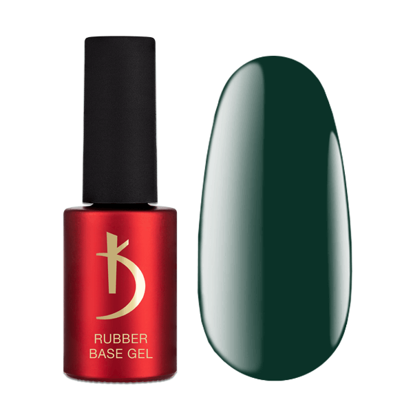 Color Rubber Base Gel Forest Green 7 ml. Kodi Professional