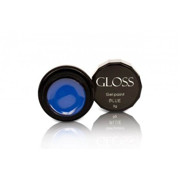 Gel paint Blue 3 g. Gloss