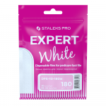 A set off white removable one-off files for pedicure grater EXPERT (DFE-10-180w) (30 pcs) Staleks