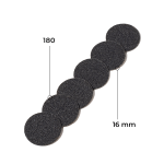 Disc 16 mm (black, 180 grit, without soft layer, 50 pcs.)  Kodi Professional