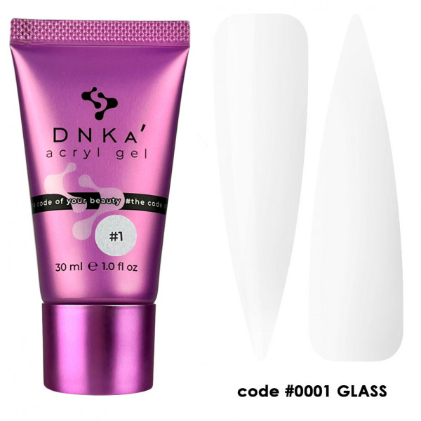 Acryl Gel (tube) DNKa, 30 ml  No.0001 Glass