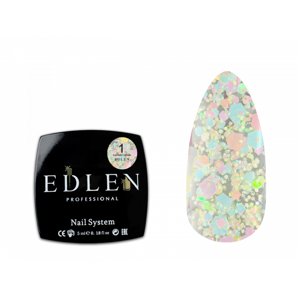 Confetti Glitter №01 5 ml. EDLEN